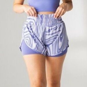Vitality x Cosmopolitan Purple Way Vista Lined Running Shorts Size Small